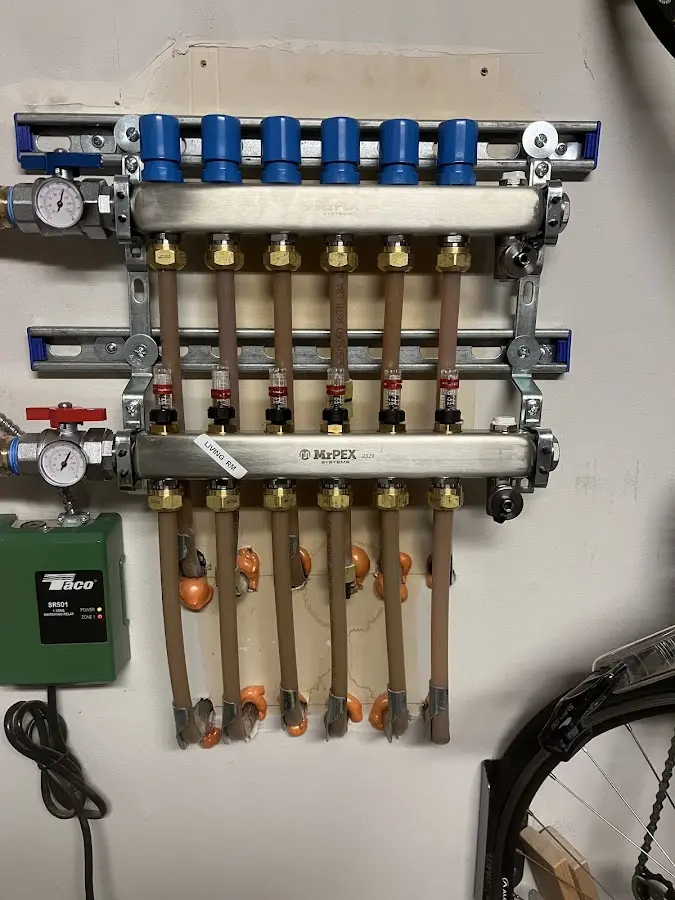 Plumber performing Leak Detection at a residential property in Alva